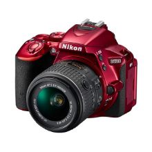 صورة كاميرا نيكون D5500 DSLR - حمراء