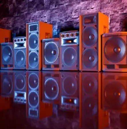 صورة لقسم مكبر صوت