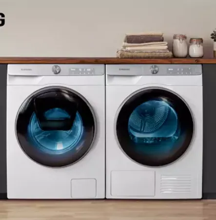 صورة لقسم حوض مزدوج تحميل أمامي