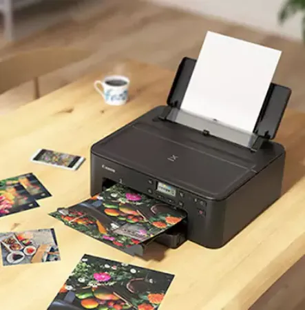 صورة لقسم طابعة