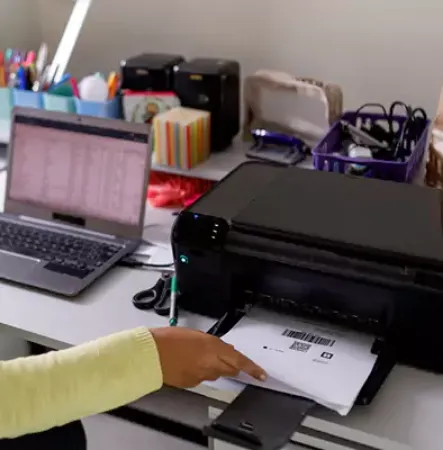 صورة لقسم طابعة صور